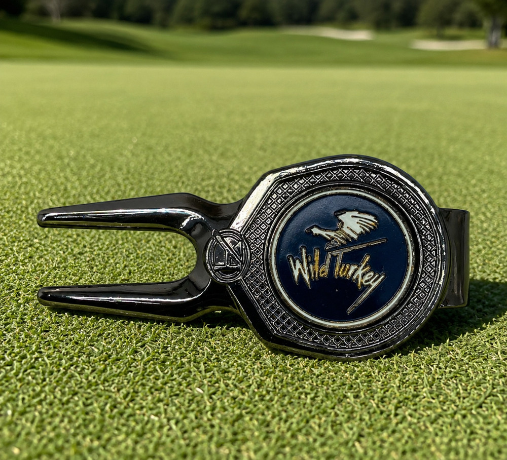 Wild Turkey Golf Club Divot Tool Magnetic Ball Marker Ahead Course Accessory